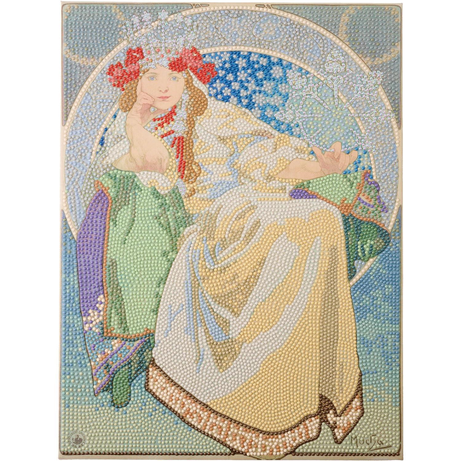 Tokyo Kogyo Diamond Fix MUCHA Art Collection “Princess Hyacinth” Bead Kit 300×400mm DF34-MC002