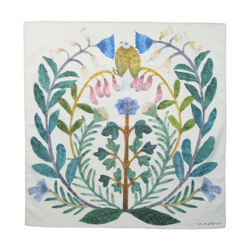 Matsuo Miyuki Handkerchief/Flower bird