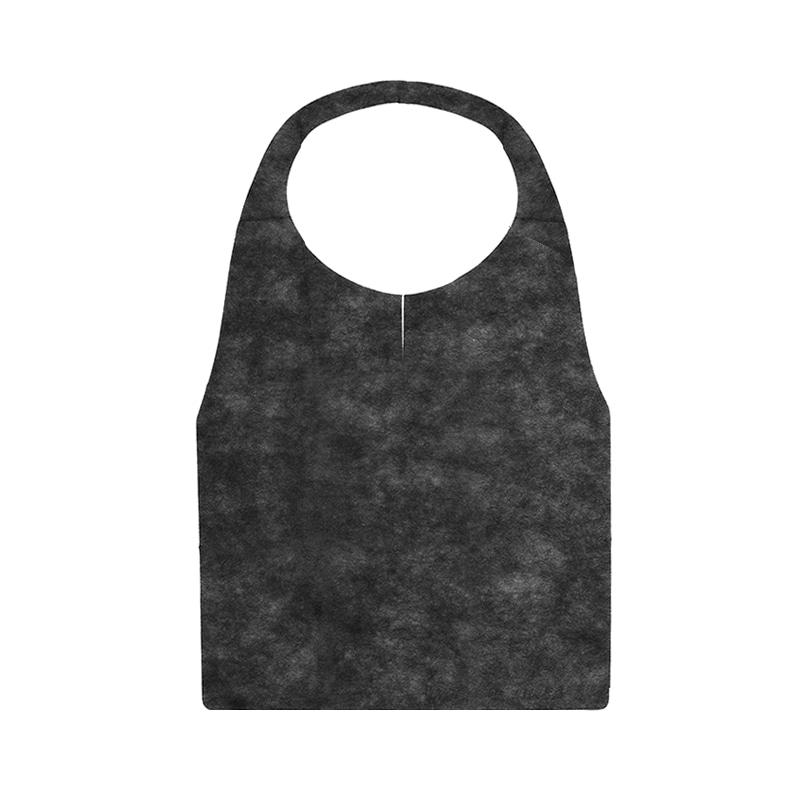 HEIKO Non-Woven Apron S Size Black 50 Sheets/Bag