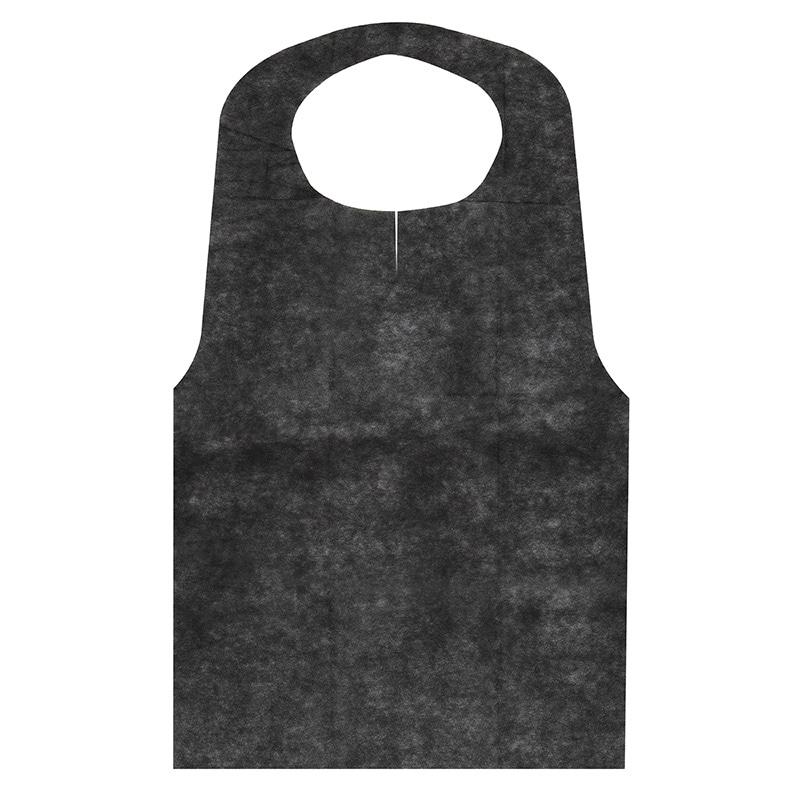 HEIKO Non-Woven Apron L Size Black 25 Sheets/Bag