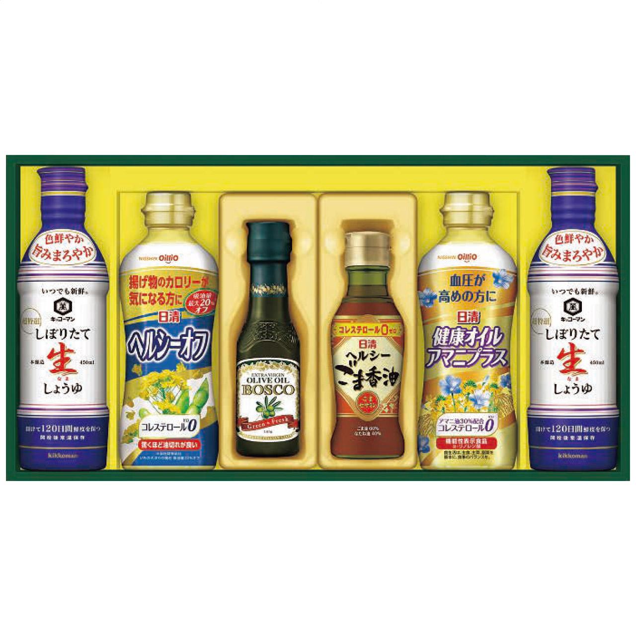 Healthy Oil & Kikkoman Raw Soy Sauce Gift Set NK-33 NK-33