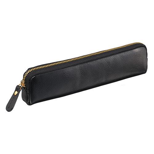 Reimei Fujii BLOOMSBURY Pen Case A simple, easy-to-use genuine leather pen case with all unnecessary elements removed Black NF2803B