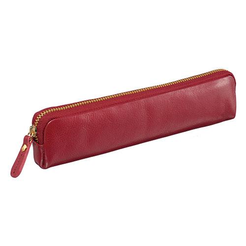 Reimei Fujii BLOOMSBURY Pen Case A simple, easy-to-use genuine leather pen case with all unnecessary elements removed Wine NF2803Z