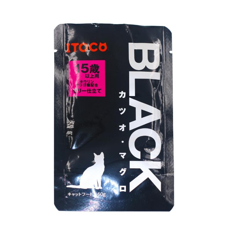 BLACK Bonito & Tuna Jelly Formula for Cats 15 Years and Older 60g