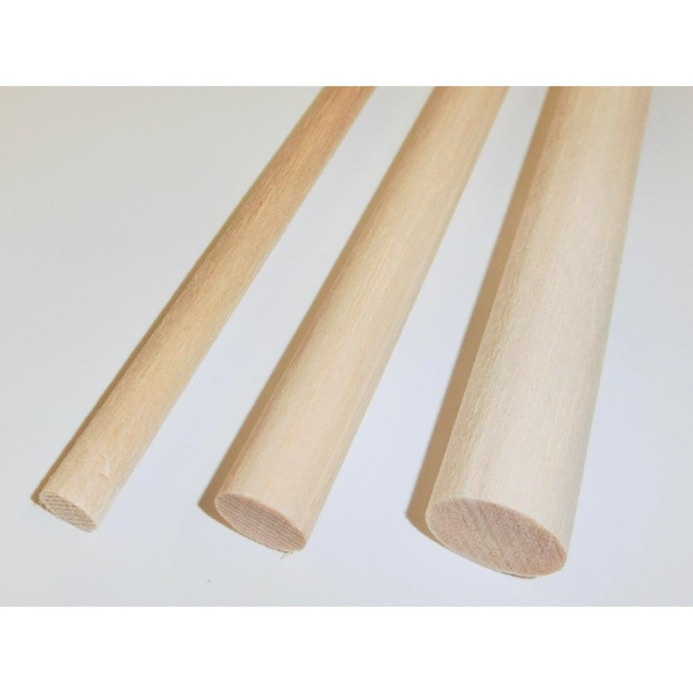 Balsa Solid Rod - Complete 3-Piece Set
