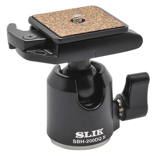 SLIK SBH-200 DQ N Equipped with numerous accessories including quick release plate, spirit level, and double thread adapter SBH-200-DQN