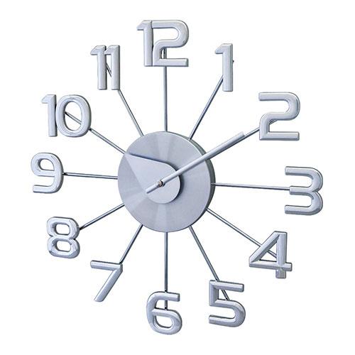 George Nelson Wall Clock Number Clock Cool yet highly legible design Silver GN41167