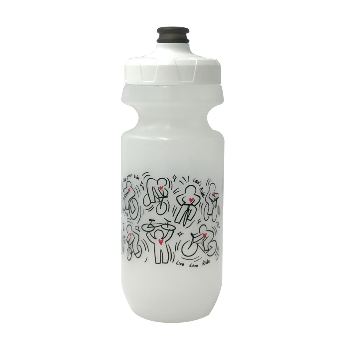 Water Bottle - Cycling/White
