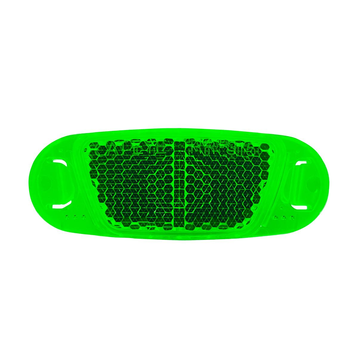 RR-315-WU-G Wheel Reflector Green (Header Bag)