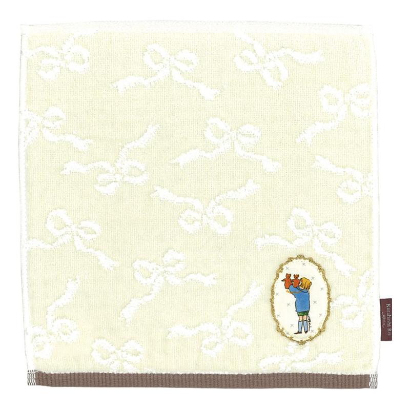 Kurahashi Rei KR Printed Appliqué Handkerchief/BEG