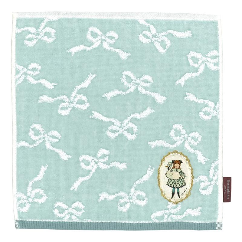 Kurahashi Rei KR Printed Appliqué Handkerchief/BLU