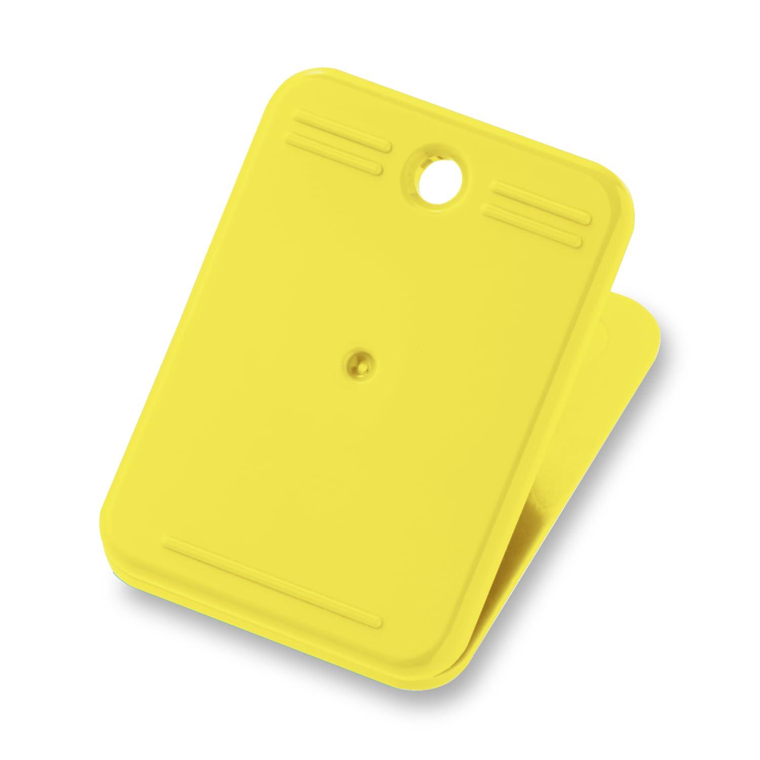 Open/Placard Clip, 10-Pack, Yellow