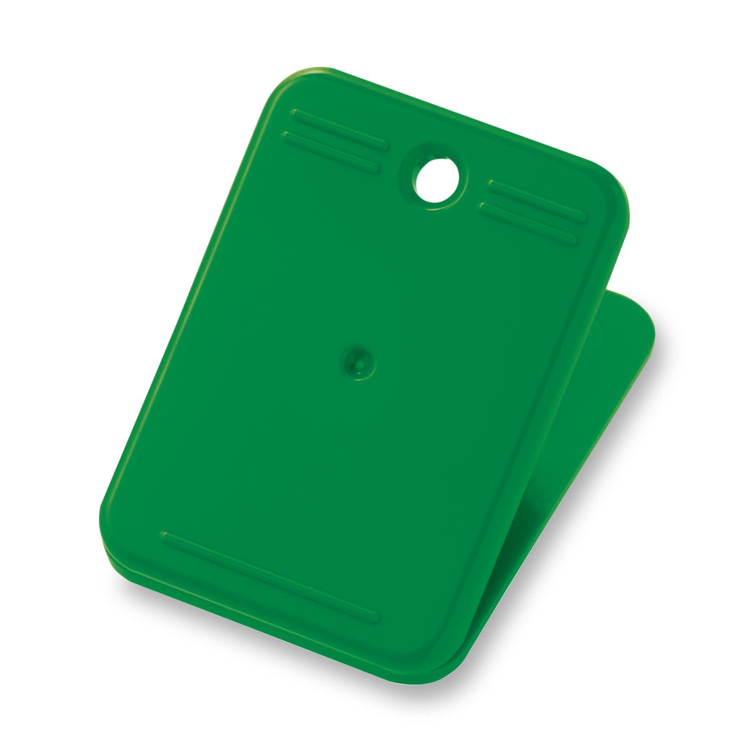 Open/Placard Clip, 10-Pack, Green