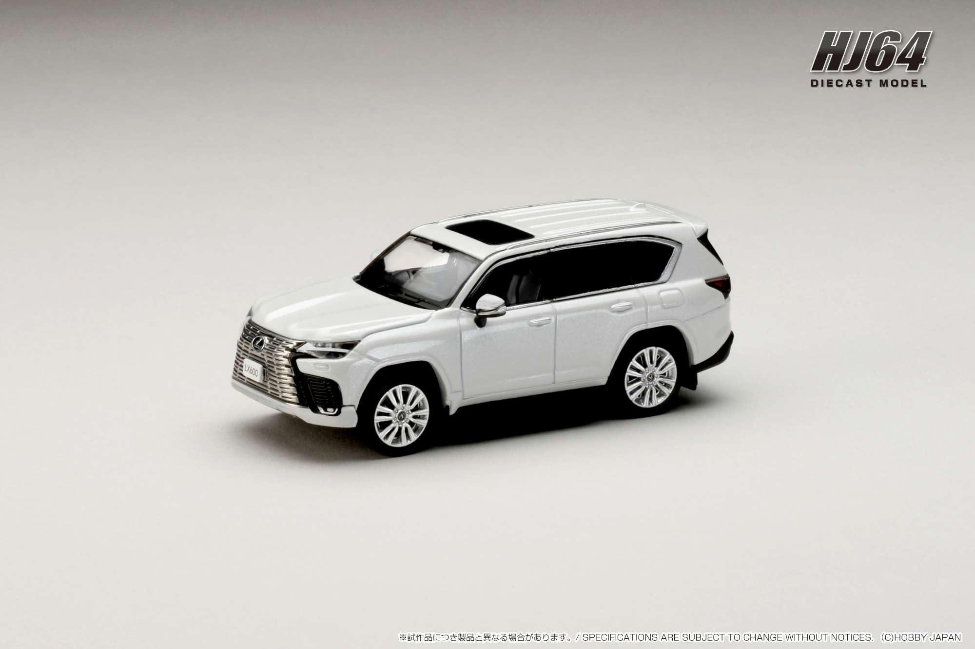 HJ641061BW HJ64 1/64 Lexus LX600 Executive Sonic Quartz / Black Interior