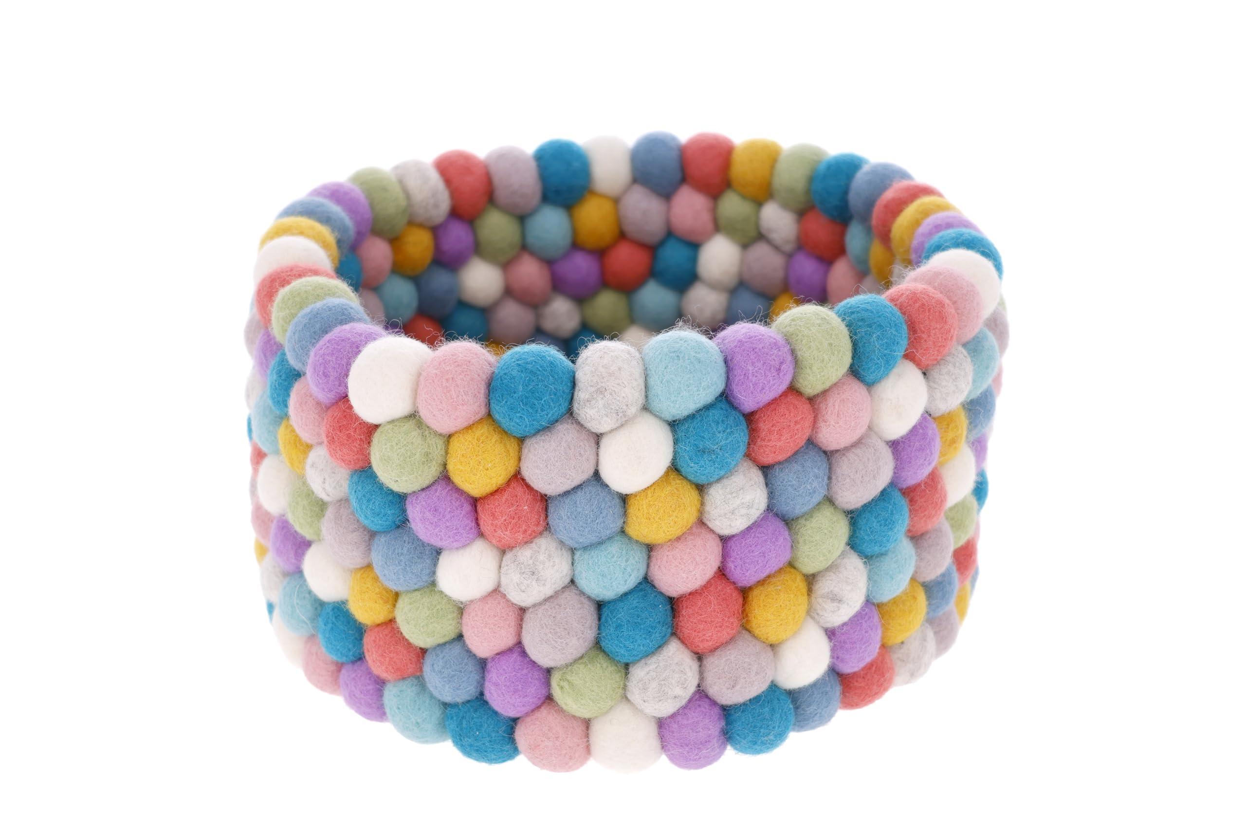 Nepal Felt Goods Poko Poko Small Basket Small Basket Small Basket