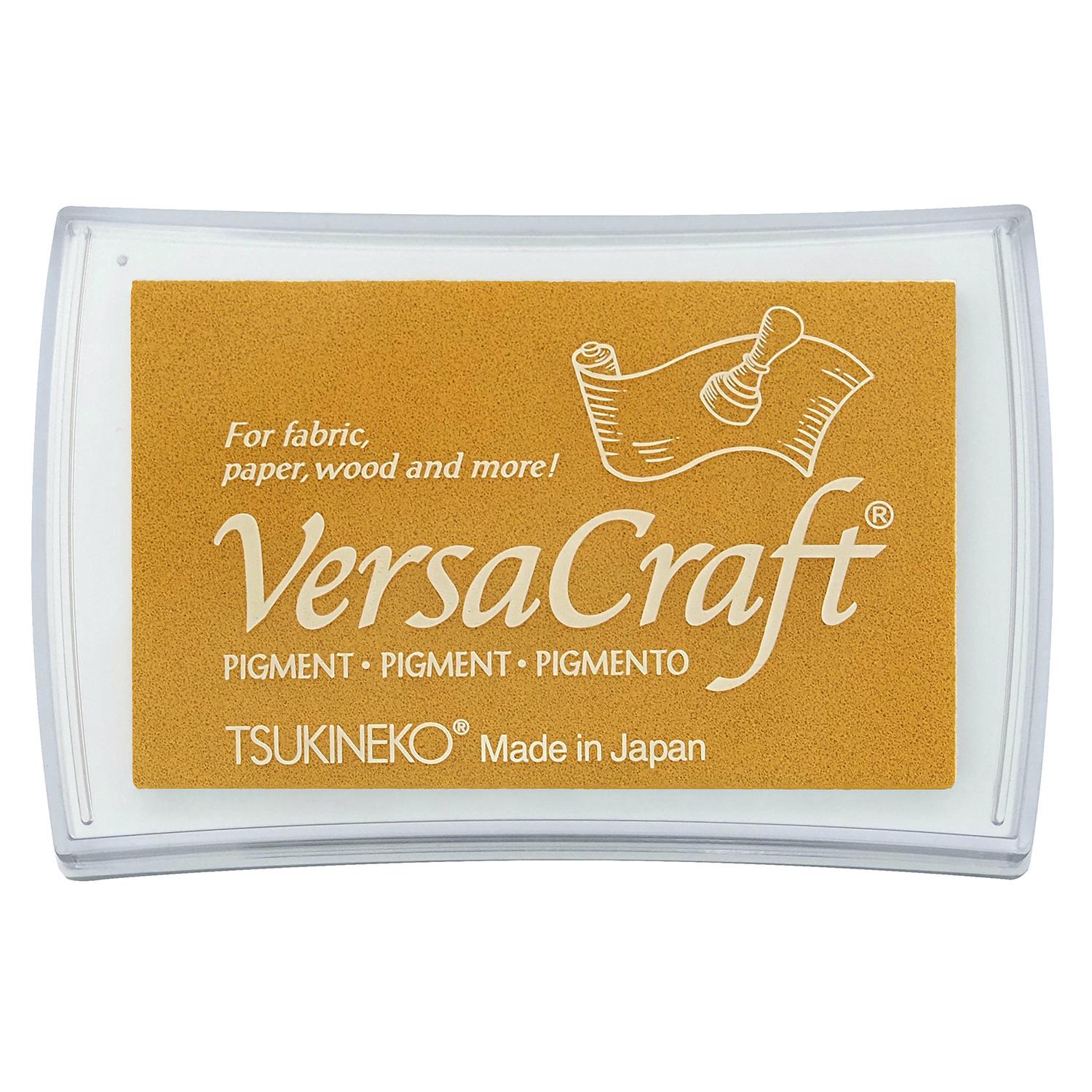 Tsukineko Versacraft L Stamp Ink Pad Mustard Yellow VK-212