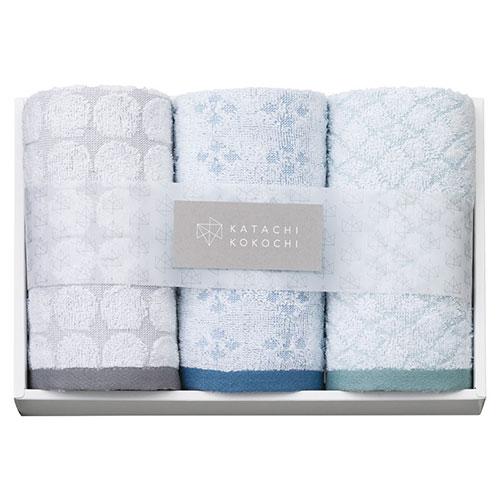 KATACHI KOKOCHI Face Towel 3-Pack 34×80cm Simple and Modern Design C7044075