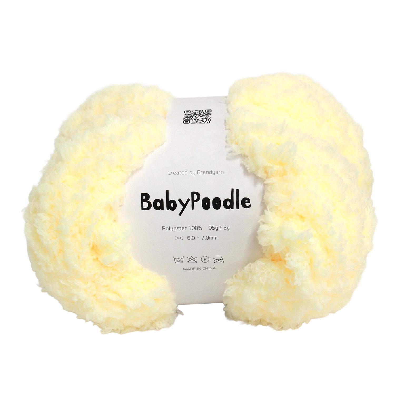 Knit Wit Korea Yarn [Baby Poodle] 95g 1 skein Candy Yellow KNW-BPB8