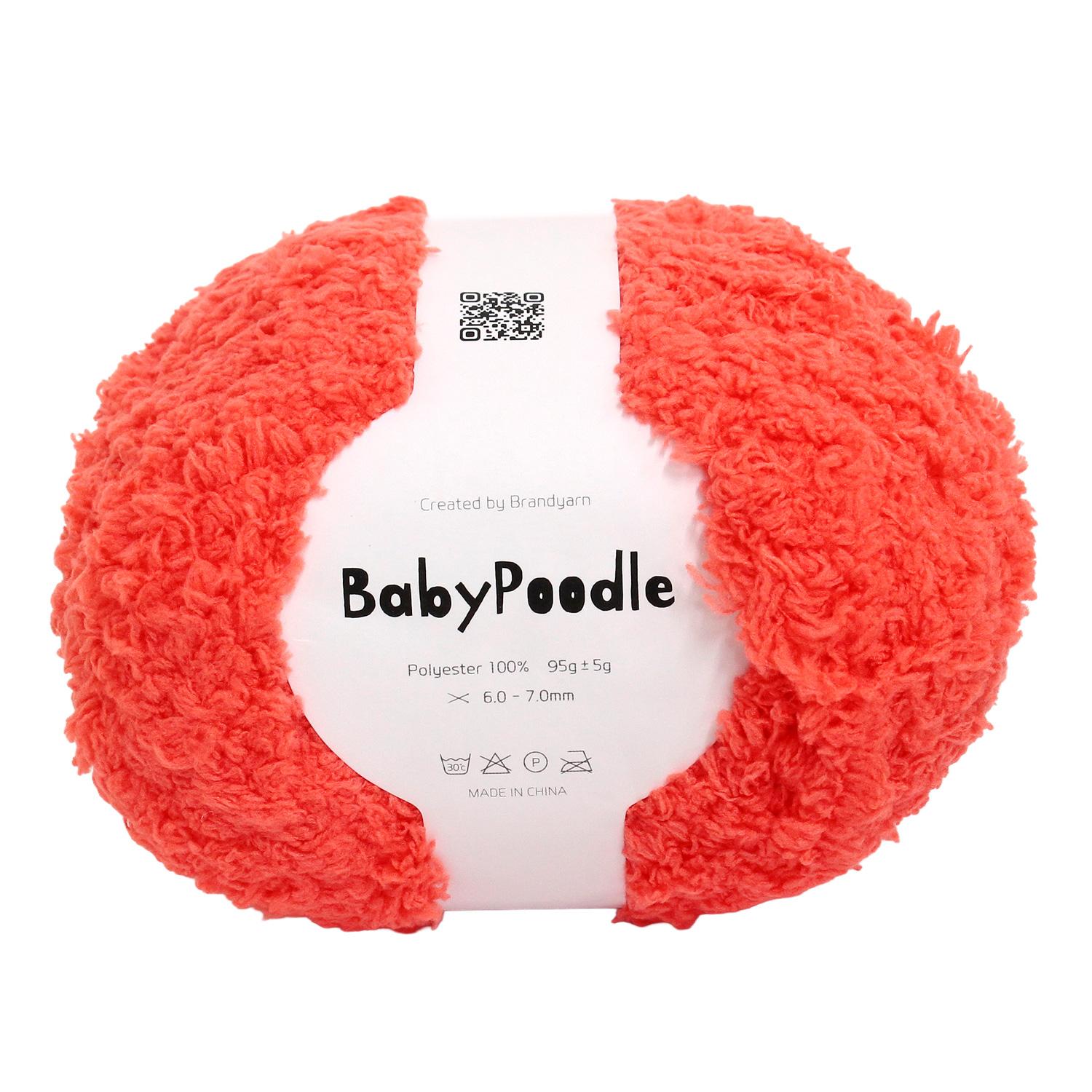 Knit Wit Korea Yarn [Baby Poodle] 95g 1 skein Sunset Orange KNW-BPB11