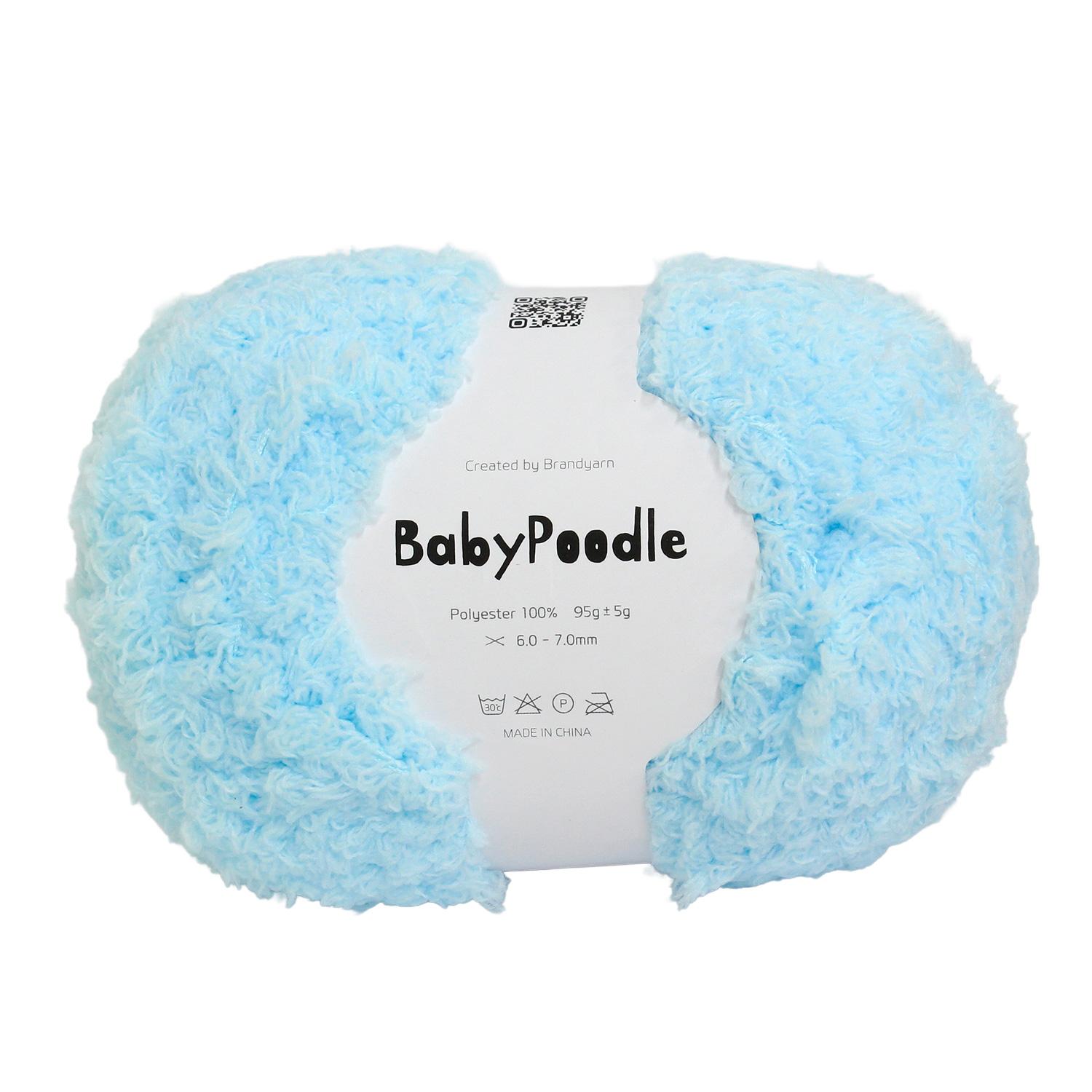 Knit Wit Korea Yarn [Baby Poodle] 95g 1 skein Powder Blue KNW-BPB13