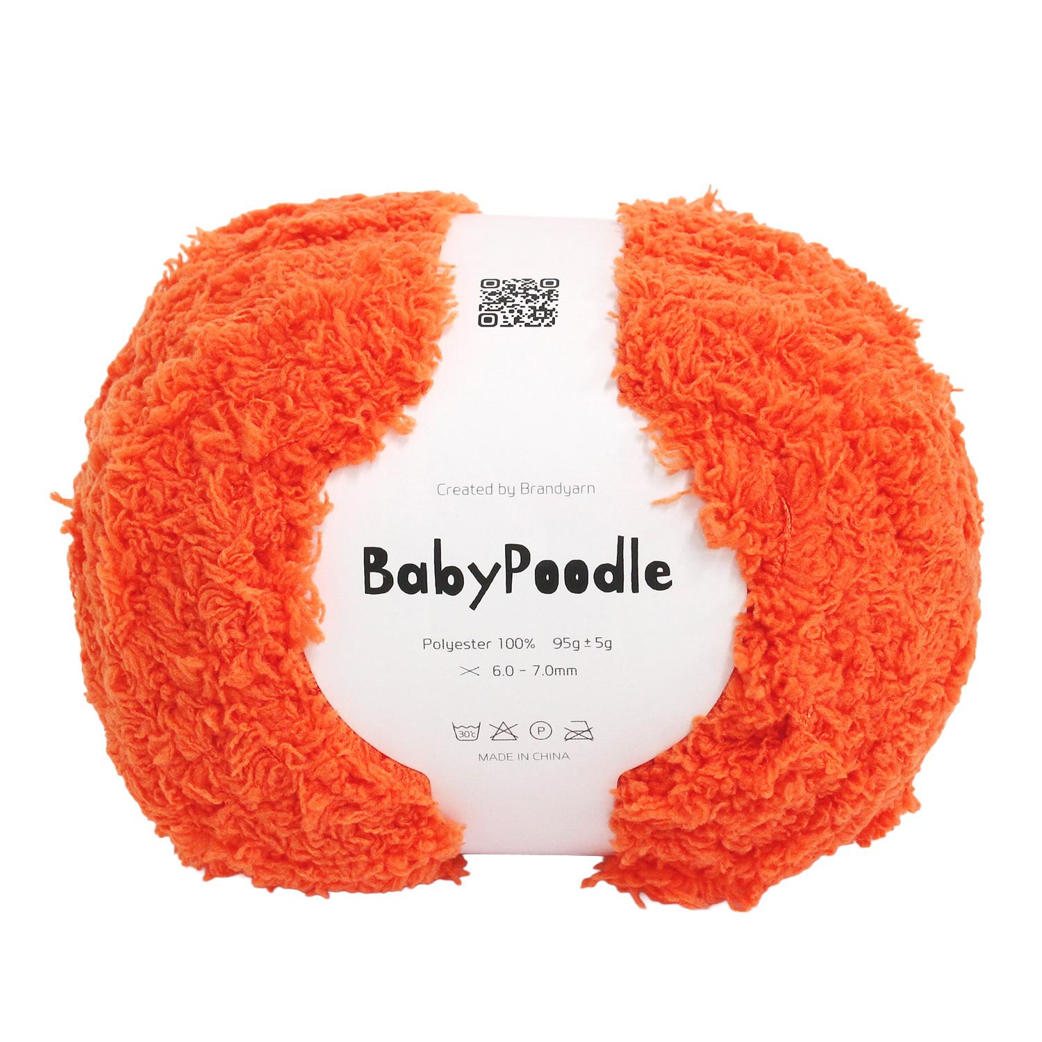 Knit Wit Korea Yarn [Baby Poodle] 95g 1 skein Orange KNW-BPB20