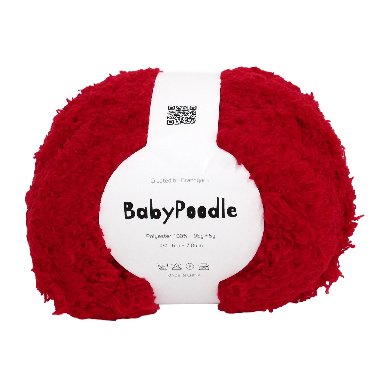 Knit Wit Korea Yarn [Baby Poodle] 95g 1 skein Red KNW-BPB32