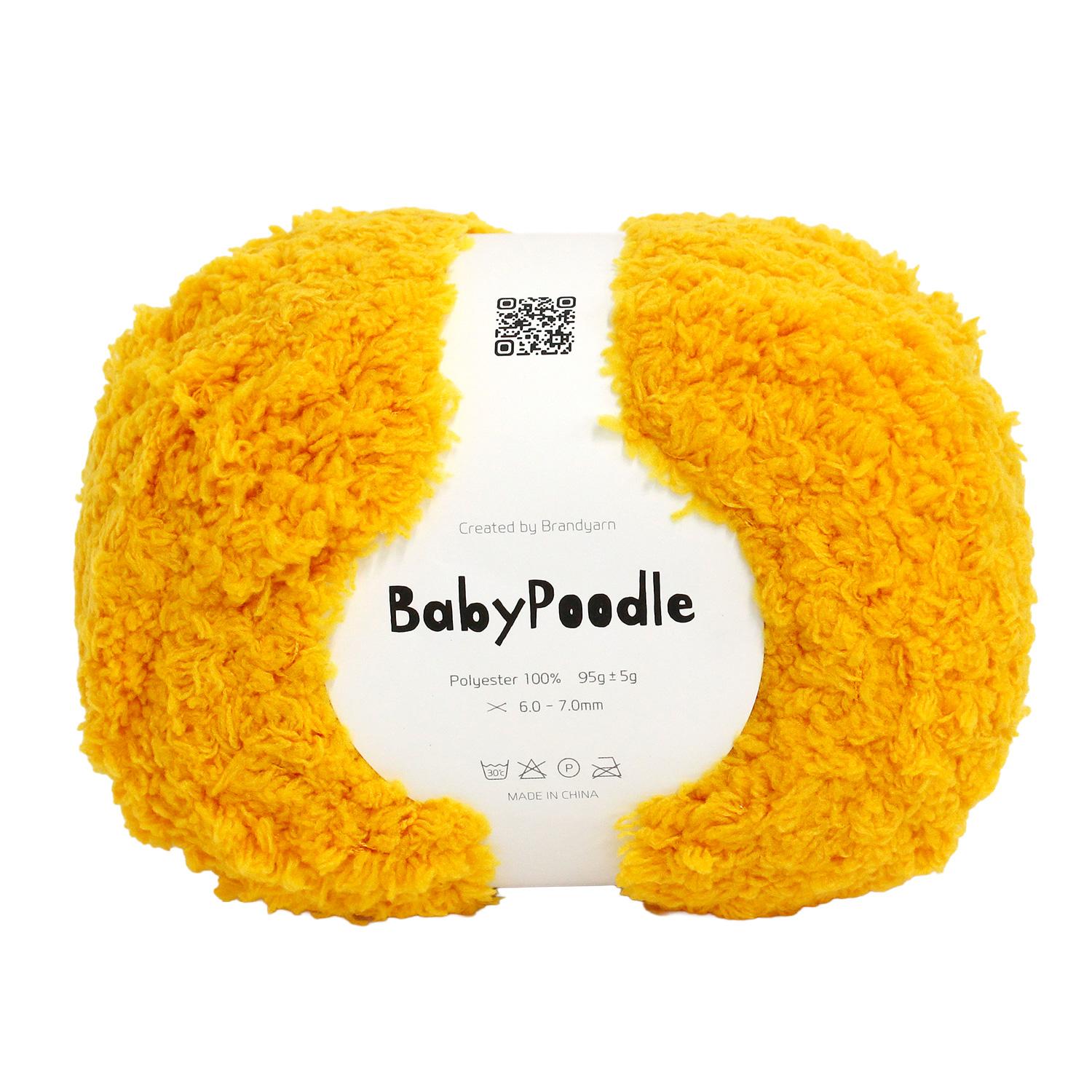 Knit Wit Korea Yarn [Baby Poodle] 95g 1 skein Mustard Yellow KNW-BPB39
