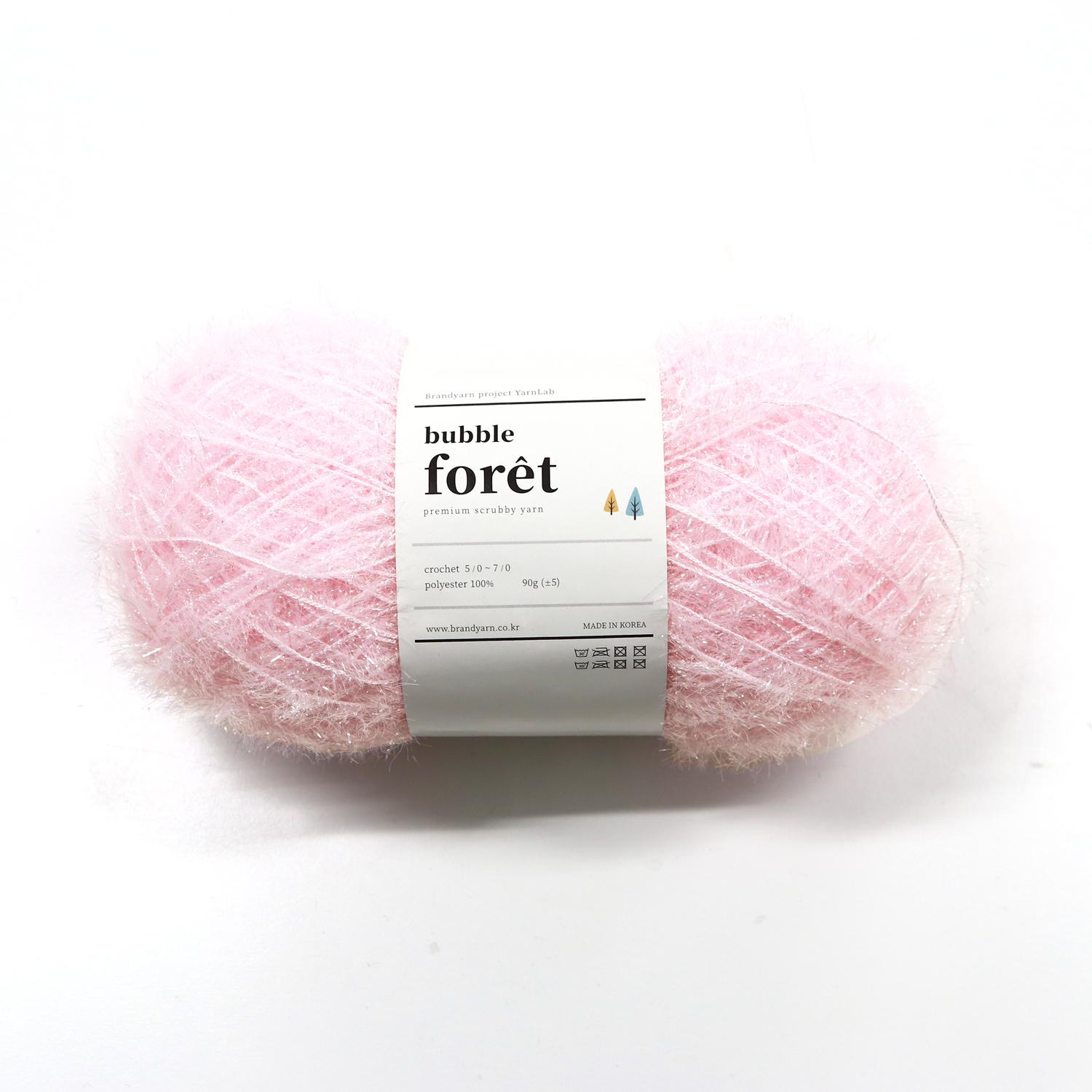 Knit Wit Korean Eco Scrub Yarn bubble foret-Bubble Foret- 90g 1 skein Powder Pink KNW-BFB31