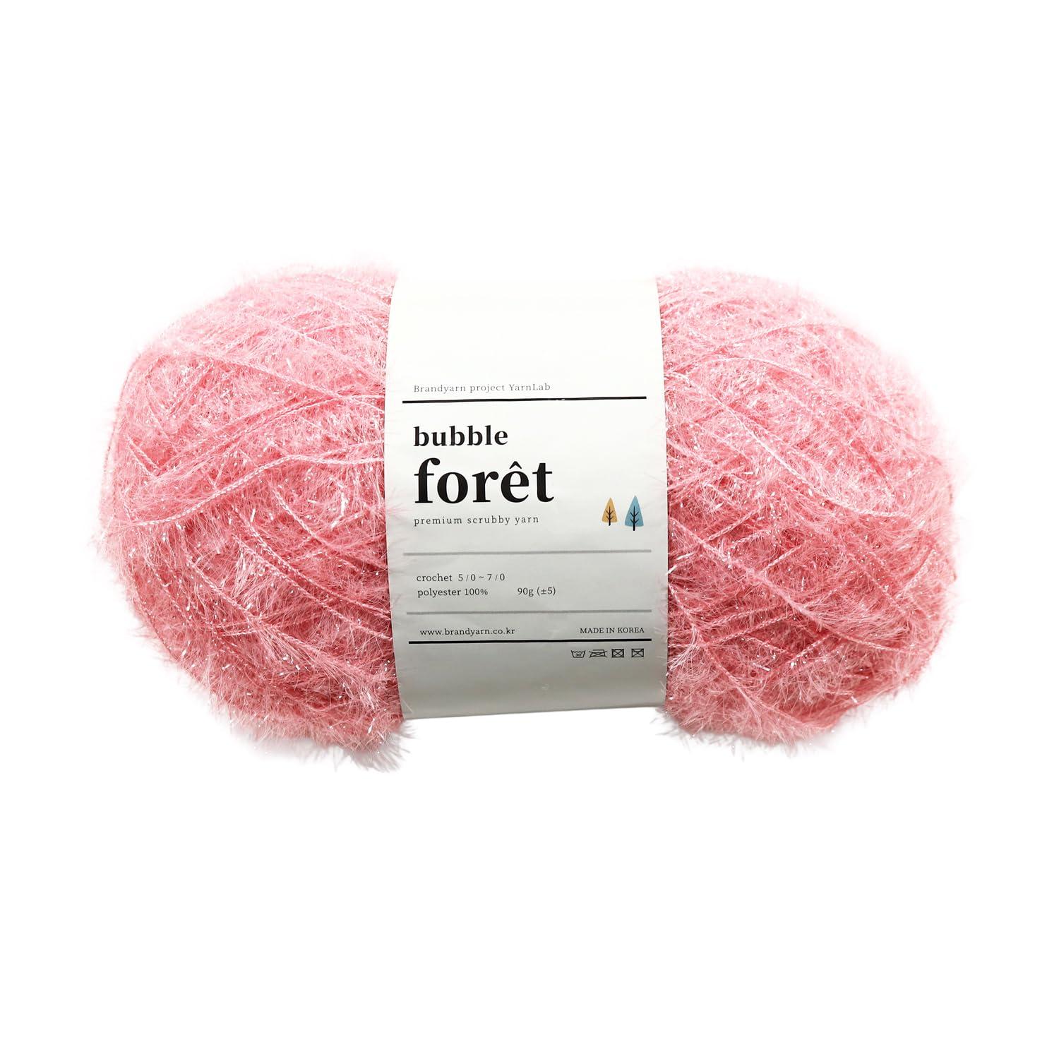 Knit Wit Korean Eco Scrub Yarn bubble foret-Bubble Foret- 90g 1 skein Indigo Pink KNW-BFB32