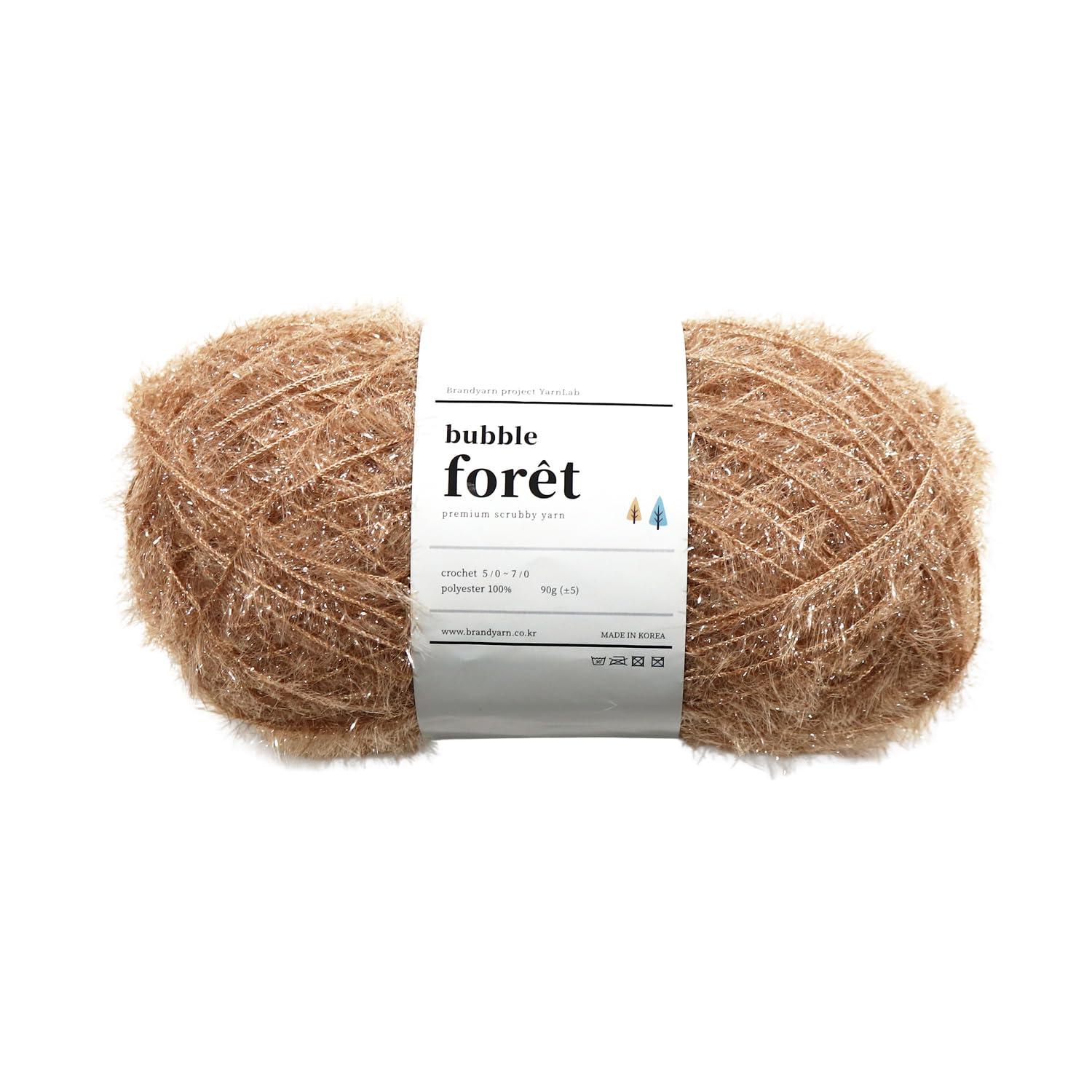 Knit Wit Korea Eco Scrub Yarn bubble foret-Bubble Foret- 90g 1 skein Sandstone KNW-BFB40
