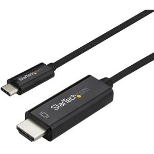 StarTech.com USB-C to HDMI Conversion Cable/1m/4K60Hz/USB Type-C to HDMI 2.0 Display Adapter Cable/Thunderbolt 3 Compatible/DP 1.2 Alt Mode/HBR2 Supported/Black CDP2HD1MBNL