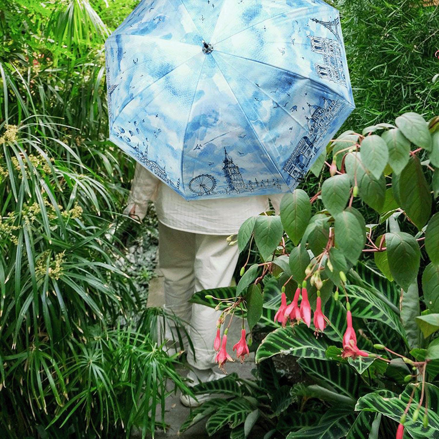 Think Bee! All-Weather Casanova World Long Umbrella
