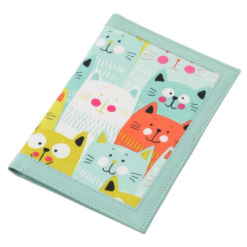 Feral Cat Pattern Health Insurance Card & Medication Record Case