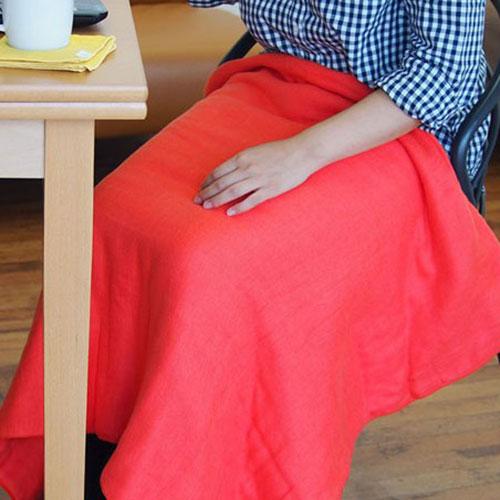 Japanese-style 6-ply woven gauze blanket cumuco (Kumuko)  Single Size  Orange