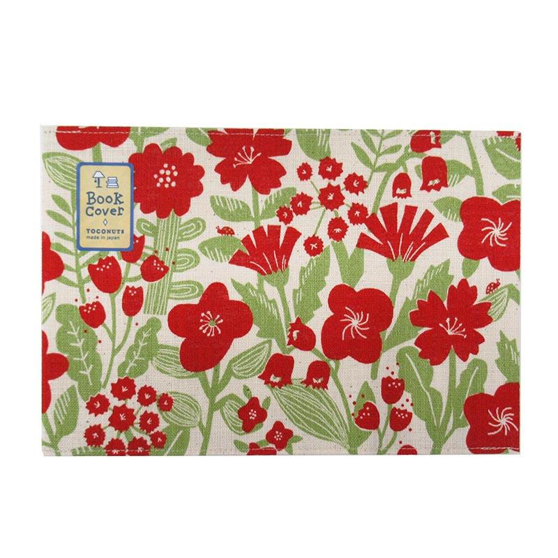 TOCONUTS Book Cover Flowers Red Assorted Flowers