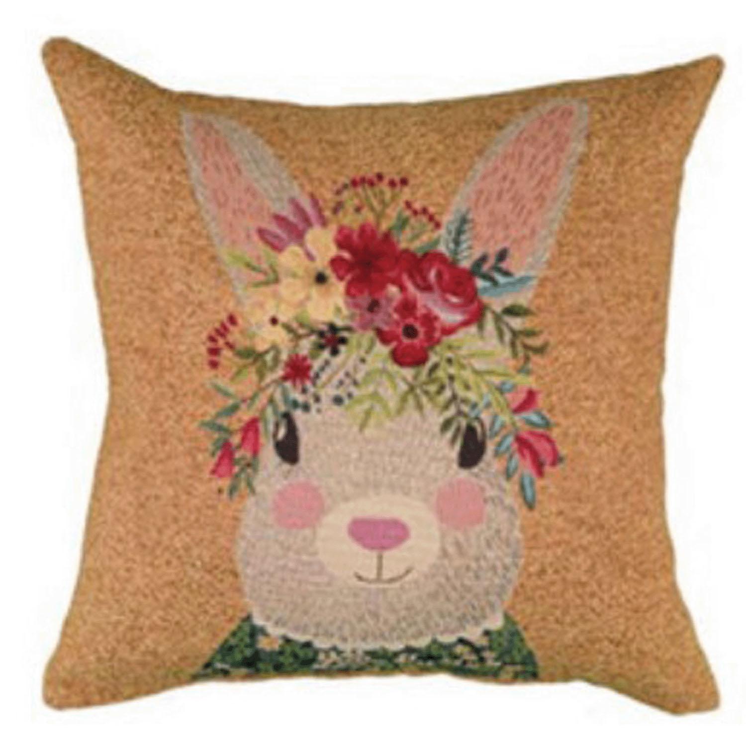 Gobelin Weave Cushion Cover Animal Laura