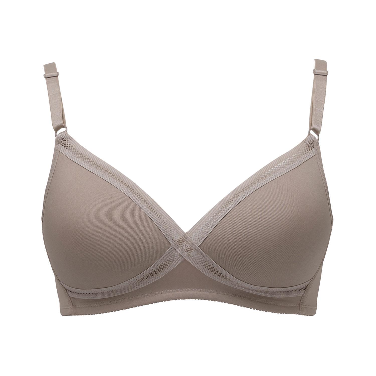 [Lucian] Bra, Wire-Free, Cross Mesh, Breathable, Lightweight Feel