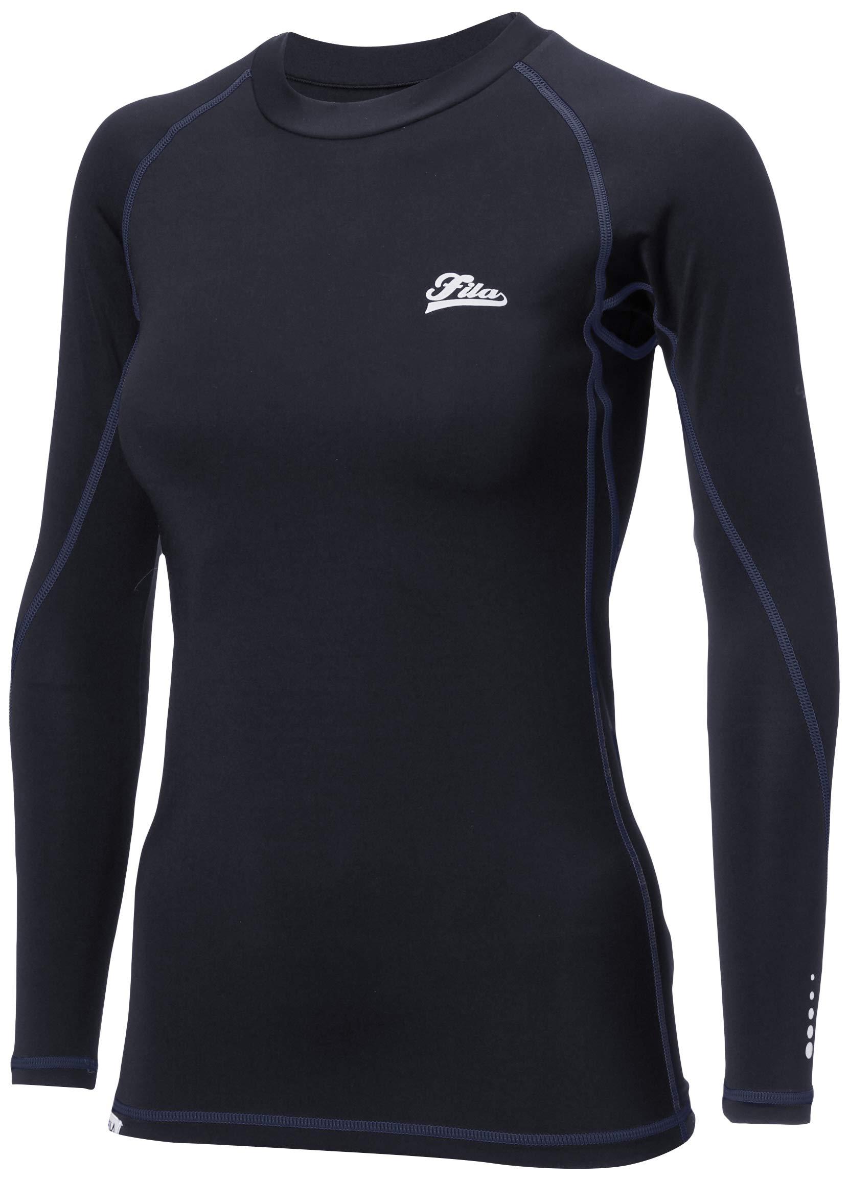 [Phila] Amphibious Sports Innerwear Long Sleeve Crew Neck Compression Shirt UV Protection Quick-Dry 419402 Women's NV M