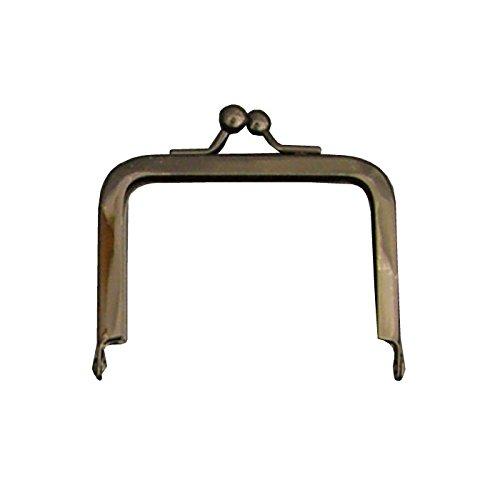 Nippon Button Trading Insert Type Metal Frame Approx. Outer Dimensions: W5.8 × H5.5 cm Black Nickel SK10-B