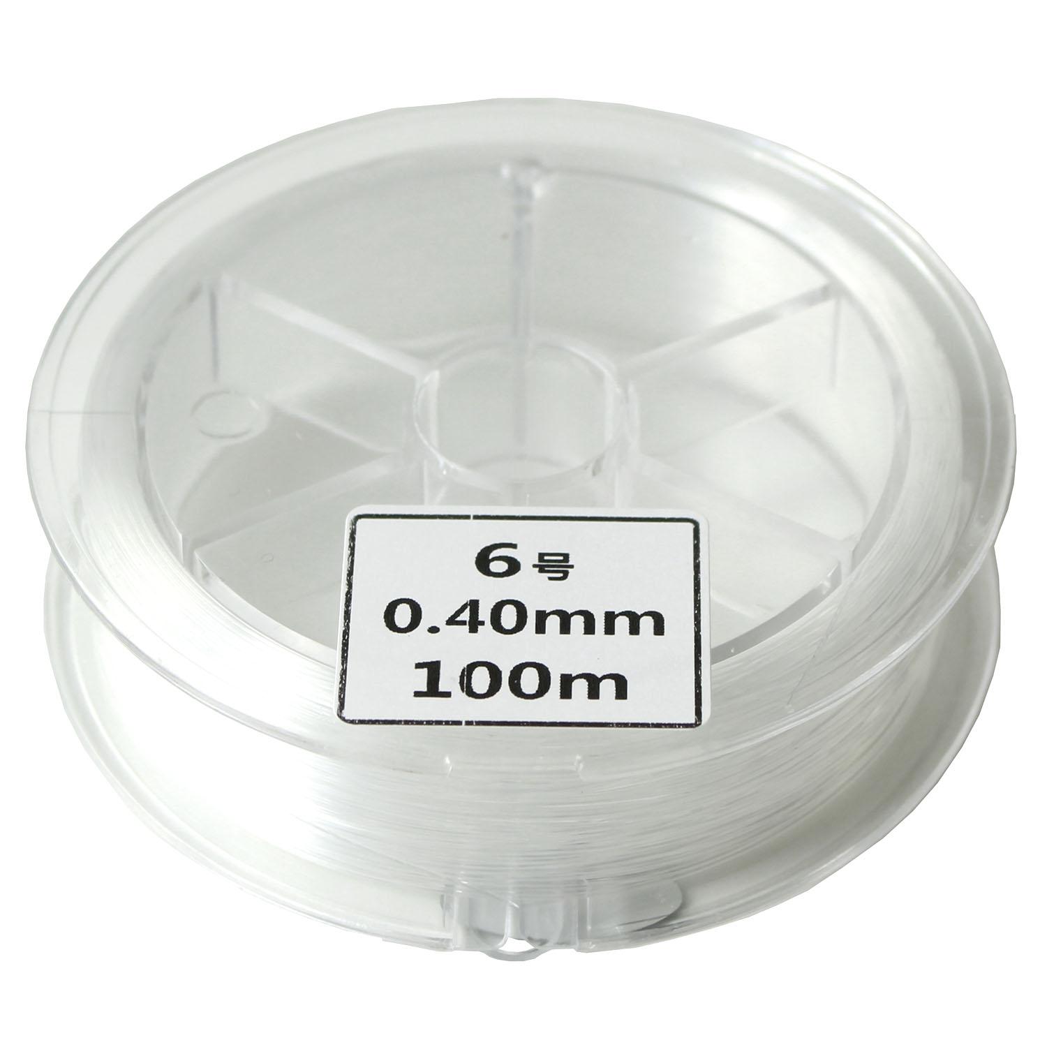 Nippon Button Trading Co., Ltd. Nylon Thread for Accessory Making Size 6 / 0.4mm 100m Roll KET6-100M
