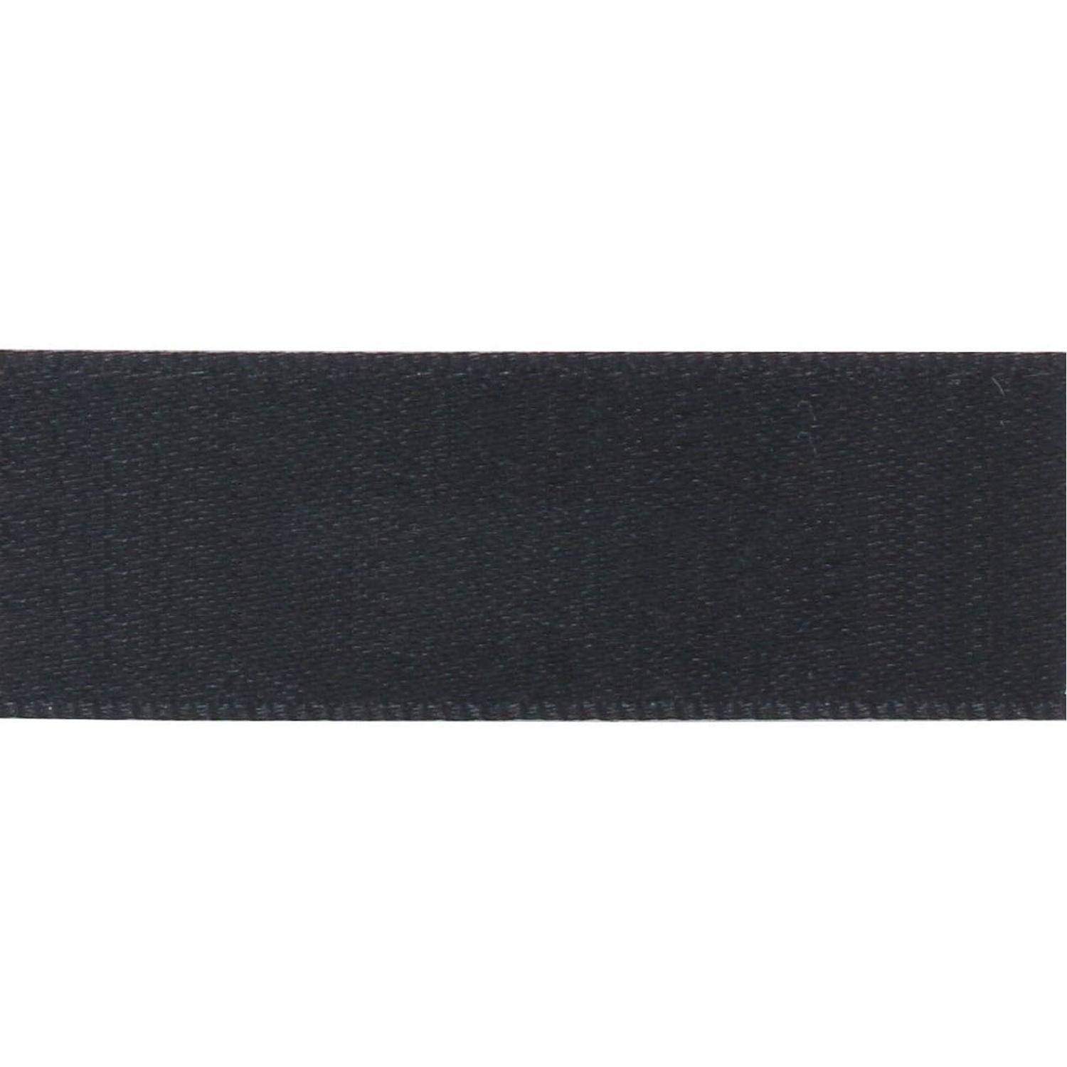 Nippon Chuko Matte Satin Ribbon Double-Sided Finish 36mm Width × 15m Roll No.25 Black BL1200-36