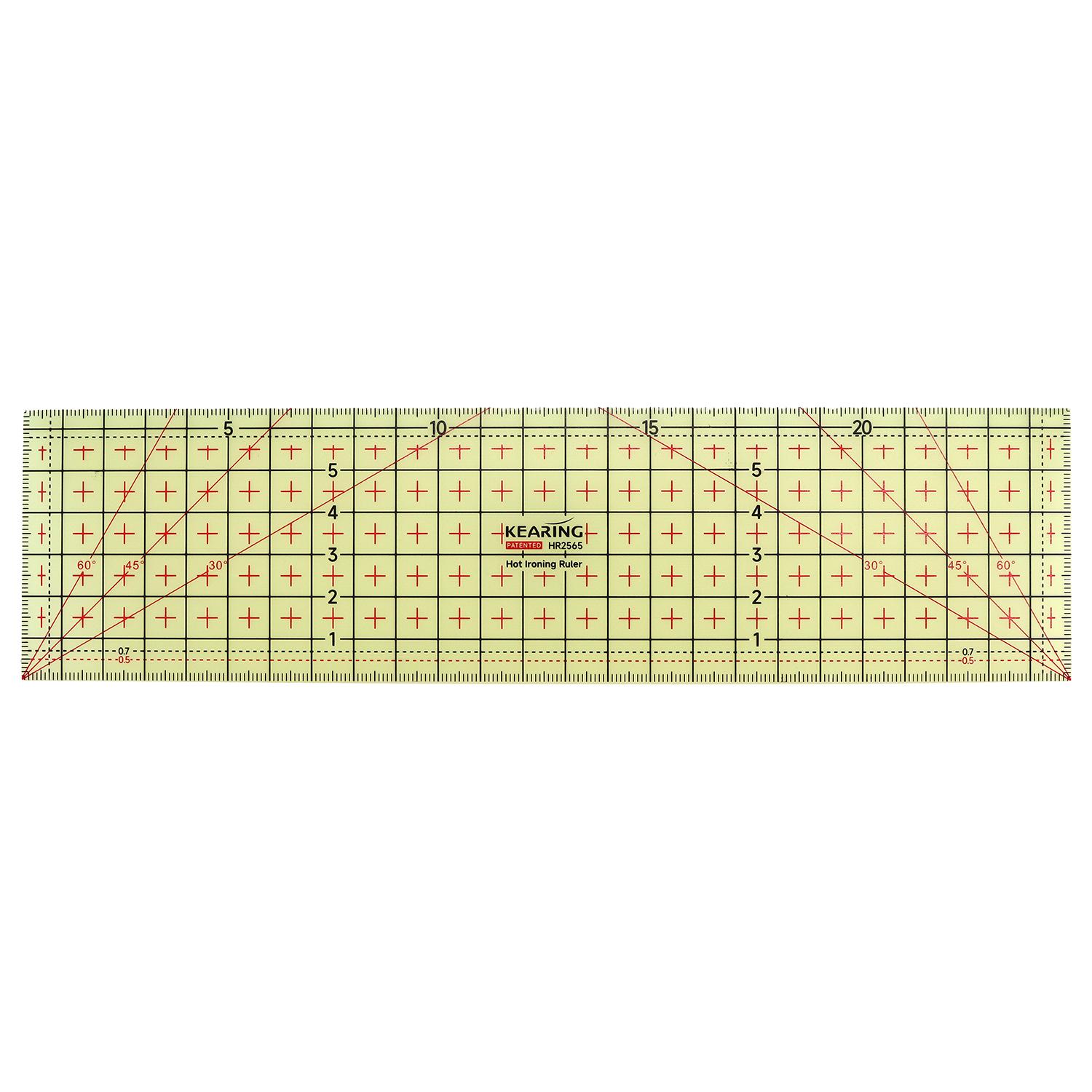 Nippon Chuko Hot Iron Ruler Heat-Resistant Ruler Straight Yellow 25×6.5cm HR2565