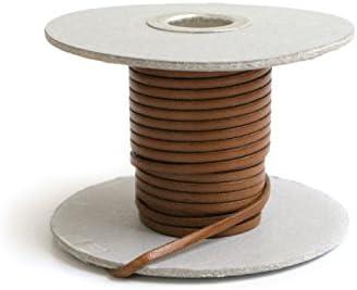 Nippon Button Trading Co., Ltd. Cowhide Leather Tape 3mm Width 10m Roll Brown MTLS1003-3