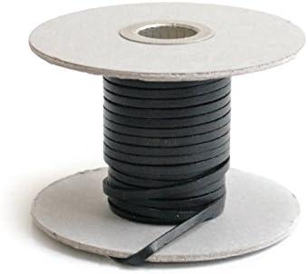 Nippon Button Trading Co., Ltd. Cowhide Leather Tape 3mm Width 10m Roll Black MTLS1003-7