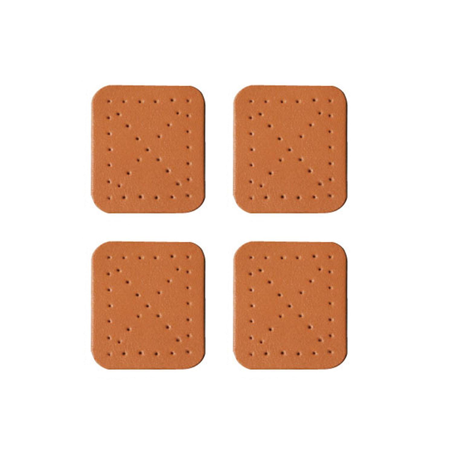 Nippon Chuko Genuine Leather Reinforcement Parts L Size 4-Piece Set Beige MAP116-E