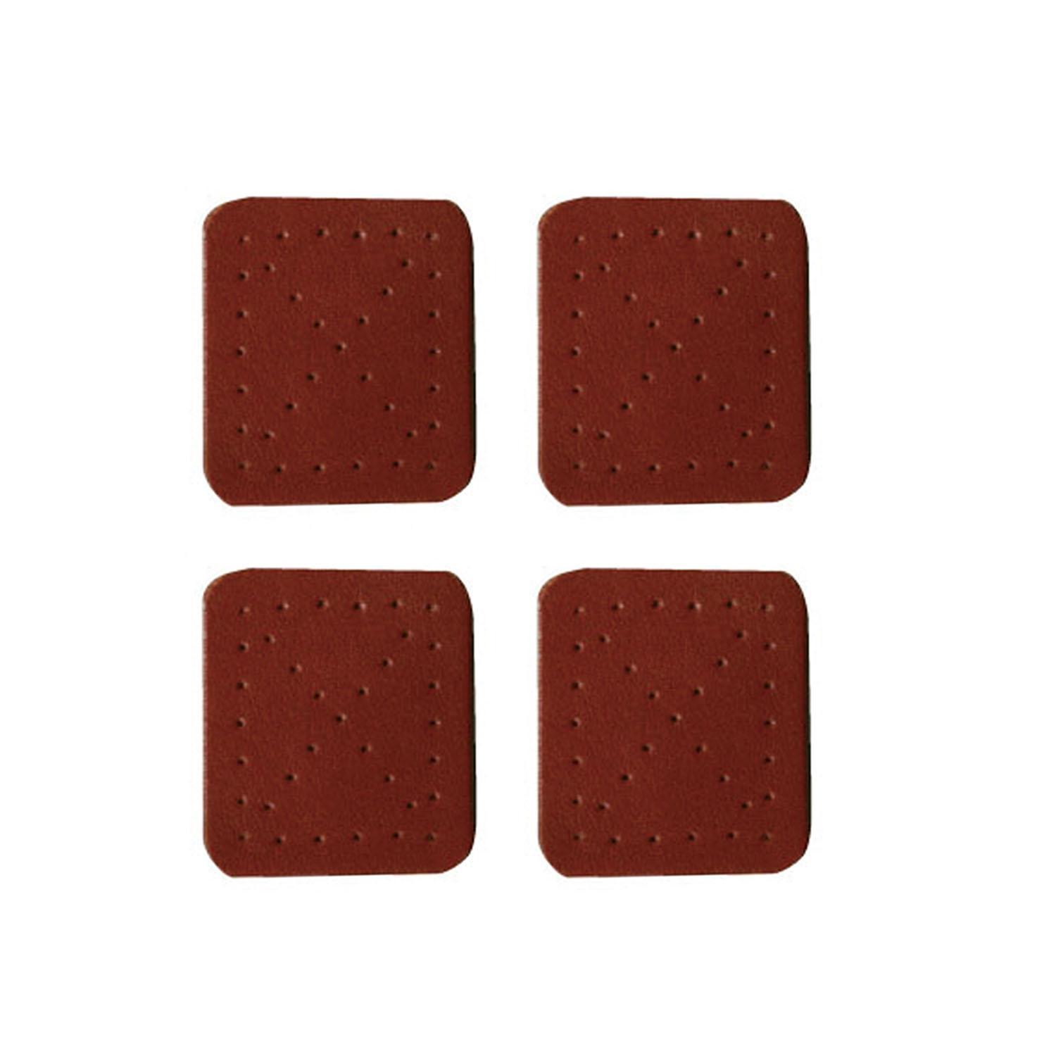 Nippon Chuko Genuine Leather Reinforcement Parts L Size 4-Piece Set Brown MAP116-BR