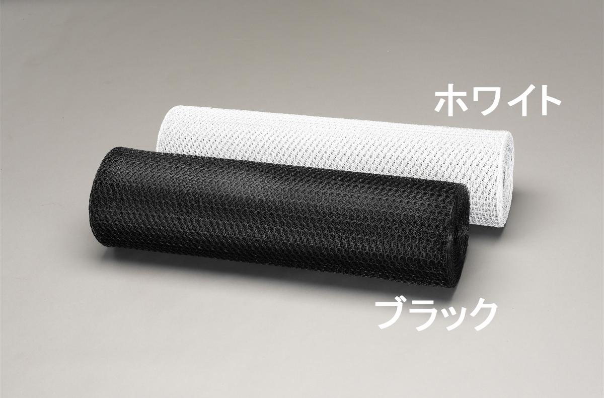 0.91 x 30m / 10mm mesh turtle shell net (iron vinyl coated / black)