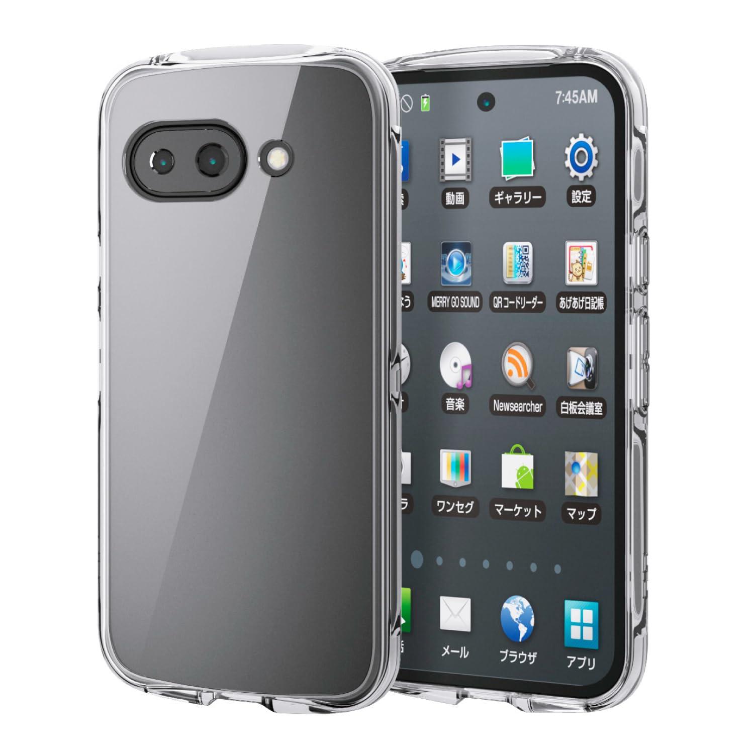 ELECOM Google Pixel 9a TOUGH SLIM LITE Hybrid Case All Clear PM-P251TSLACR