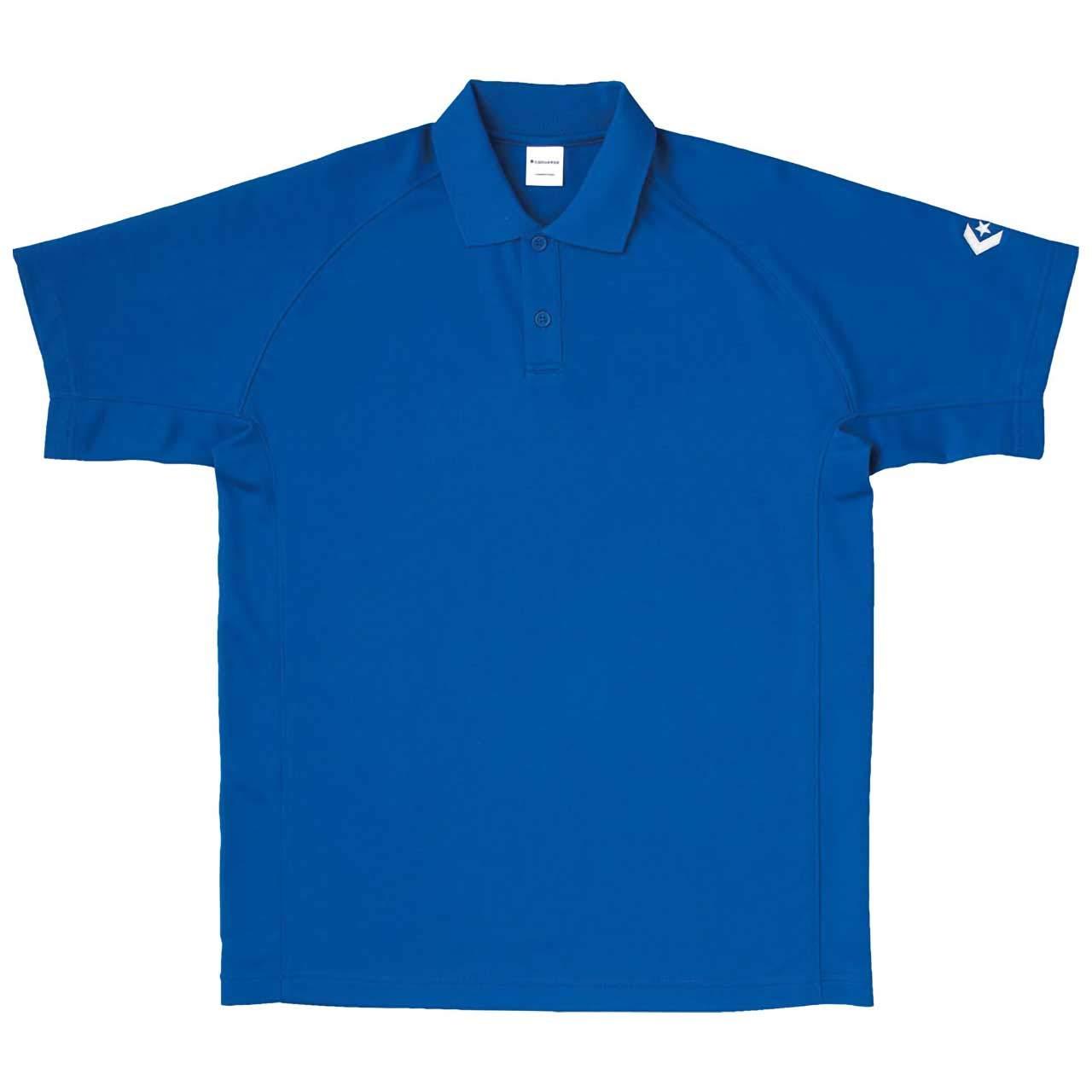[Converse] Basketball Short-Sleeve Polo Shirt, Moisture-Wicking, Quick-Dry CB291402 Men's Royal Blue Japan XO (Equivalent to Japanese Size 3L)