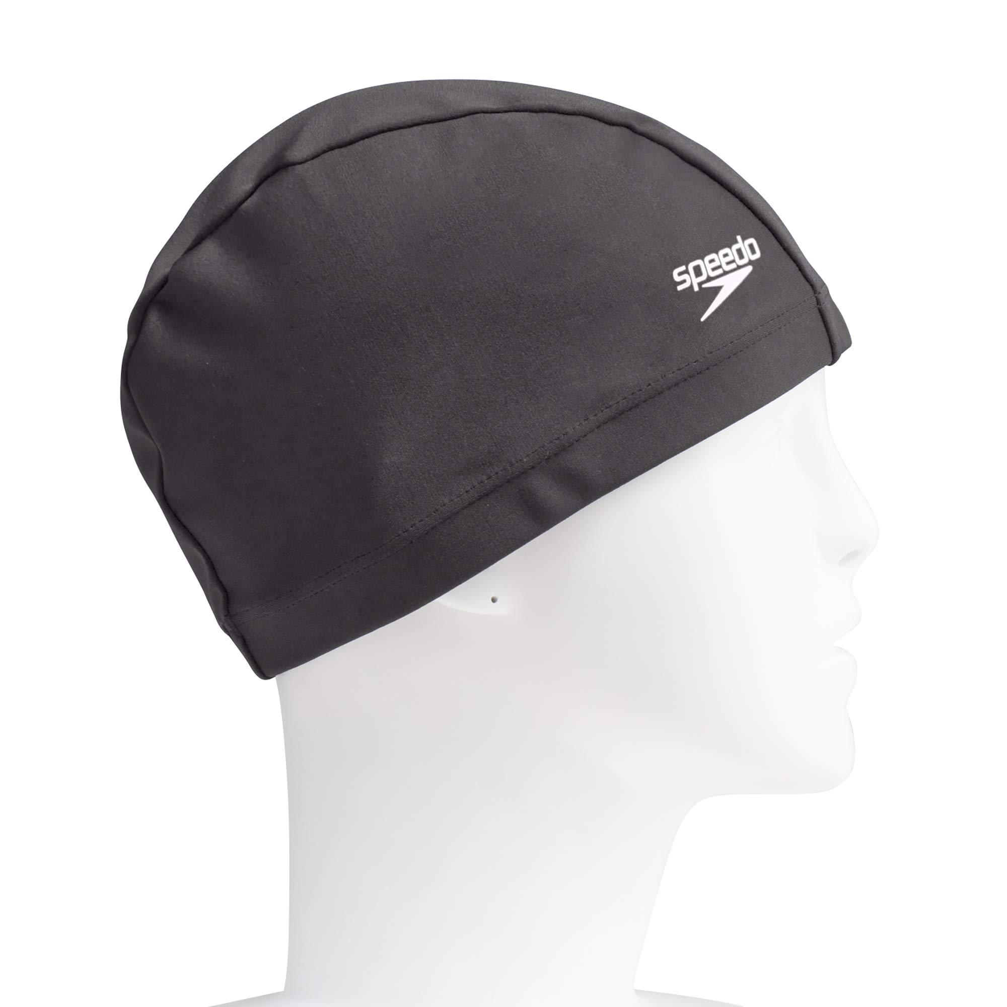 Speedo Swim Cap Tricot Cap Wide Unisex SE12071 Charcoal Gray FREE